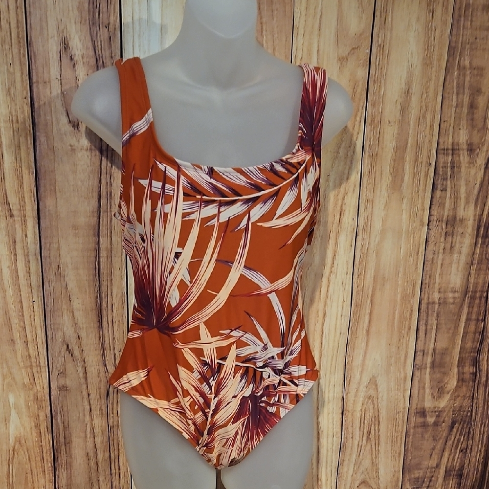 Tropical Print Swim Suit
